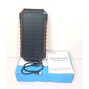Riapow  T11W Power Bank Solar Charger Portable Orange  26800mAh NOB